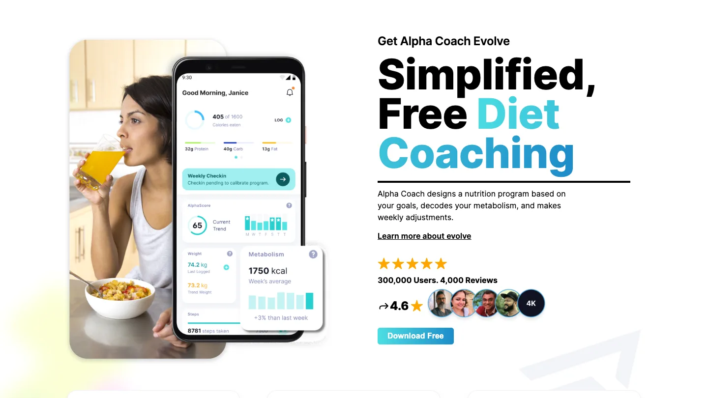 Alpha Coach — screenshot of the product
